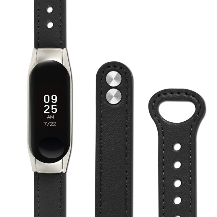 Yndigt Samsung Galaxy Fit-e Ægte læder Urrem - Sort#serie_2