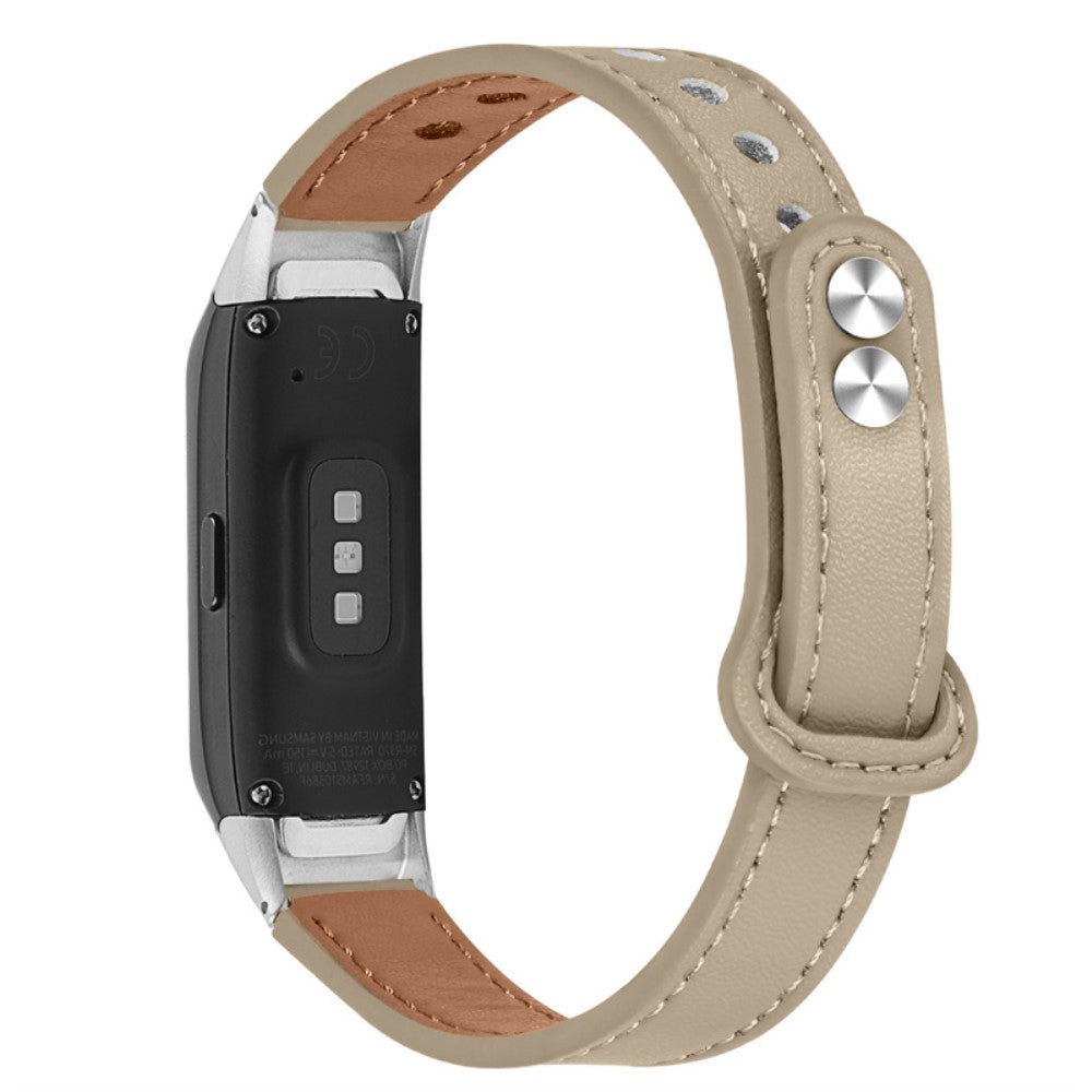 Rigtigt smuk Samsung Galaxy Fit Ægte læder Rem - Beige#serie_3