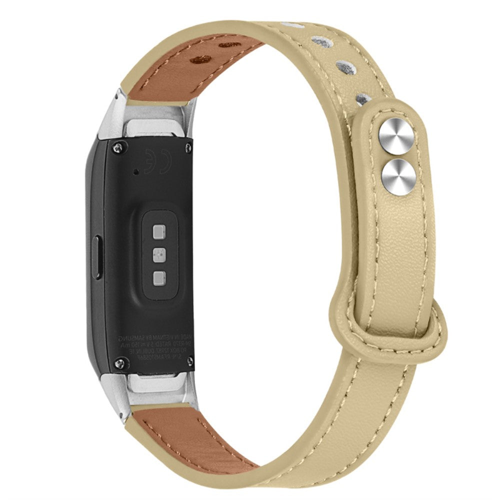 Rigtigt smuk Samsung Galaxy Fit Ægte læder Rem - Beige#serie_5