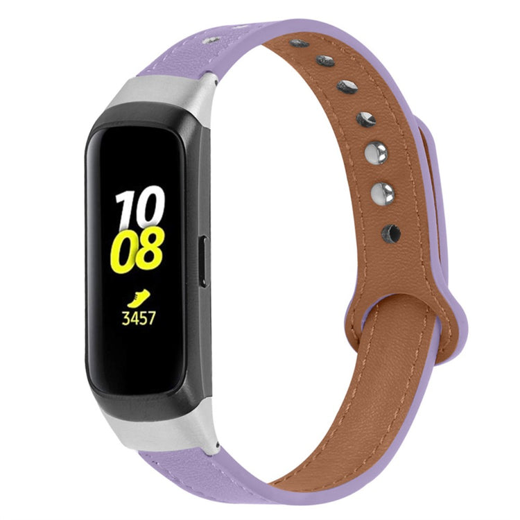 Meget pænt Samsung Galaxy Fit Ægte læder Urrem - Lilla#serie_6