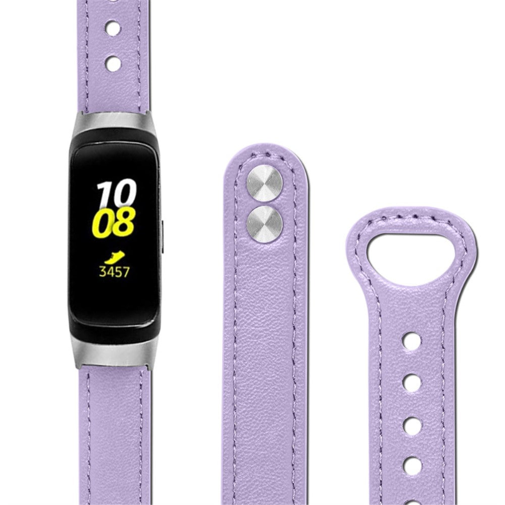 Meget pænt Samsung Galaxy Fit Ægte læder Urrem - Lilla#serie_6