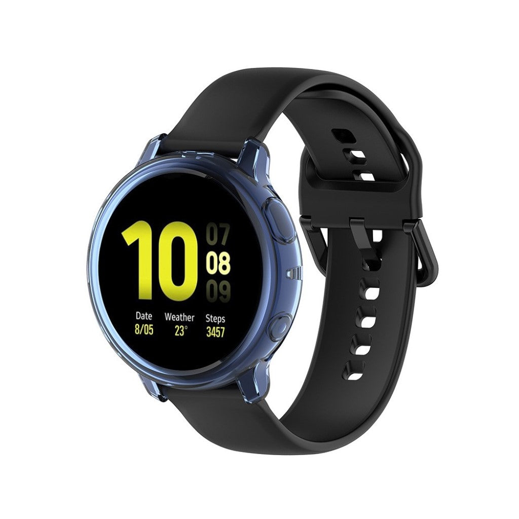 Samsung Galaxy Watch Active 2 - 44mm Holdbar Silikone Bumper  - Blå#serie_5