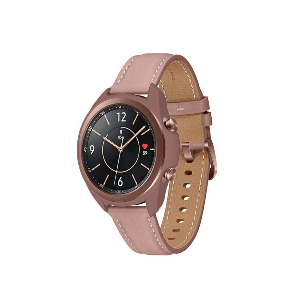 Samsung Galaxy Watch 3 (45mm) Holdbar Silikone Bumper  - Brun#serie_3