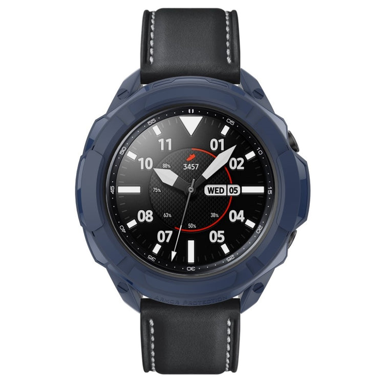 Samsung Galaxy Watch 3 (45mm) Beskyttende Silikone Bumper  - Blå#serie_4