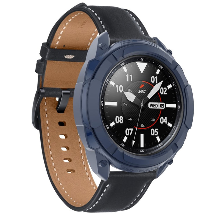 Samsung Galaxy Watch 3 (45mm) Beskyttende Silikone Bumper  - Blå#serie_4