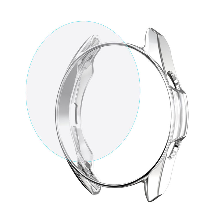 Meget Flot Samsung Galaxy Watch 3 (45mm) Cover med Skærmbeskytter i Plastik og Hærdet Glas - Sølv#serie_2