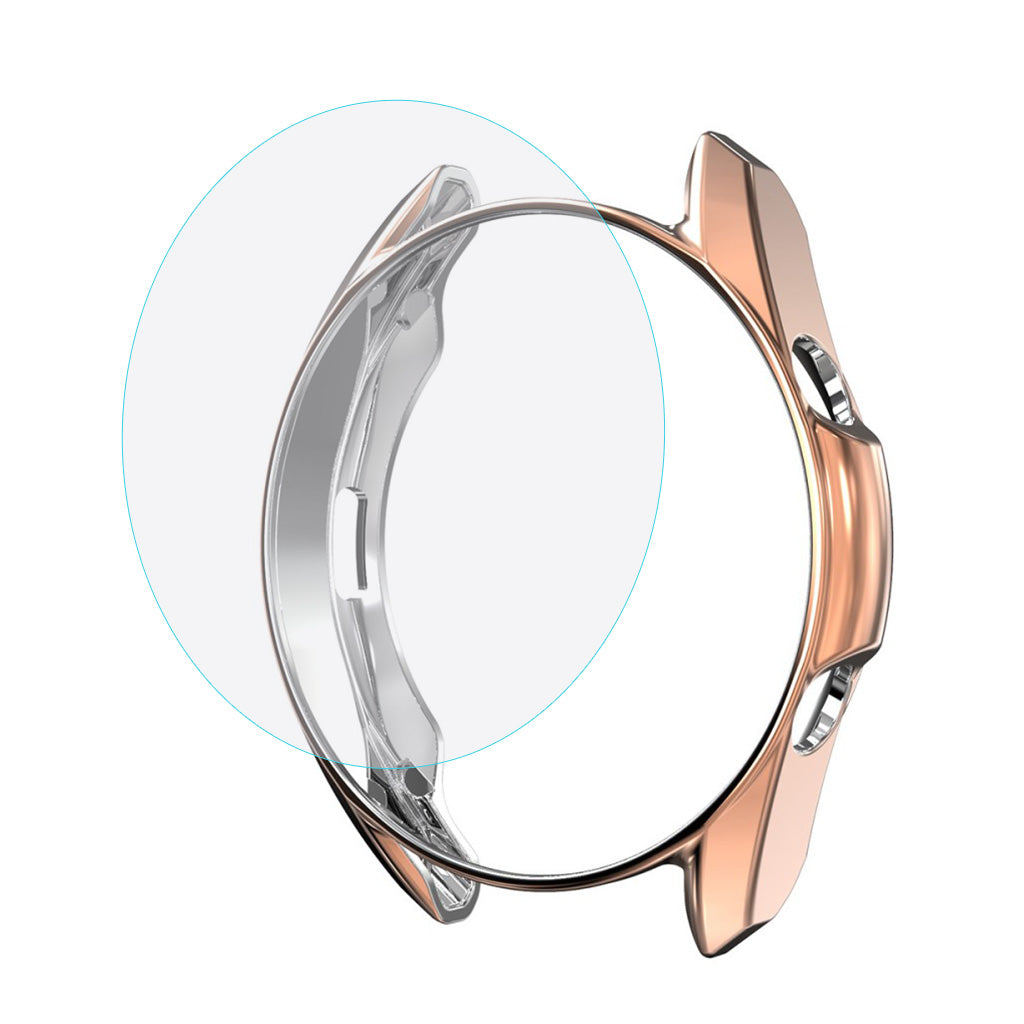 Meget Flot Samsung Galaxy Watch 3 (45mm) Cover med Skærmbeskytter i Plastik og Hærdet Glas - Guld#serie_3