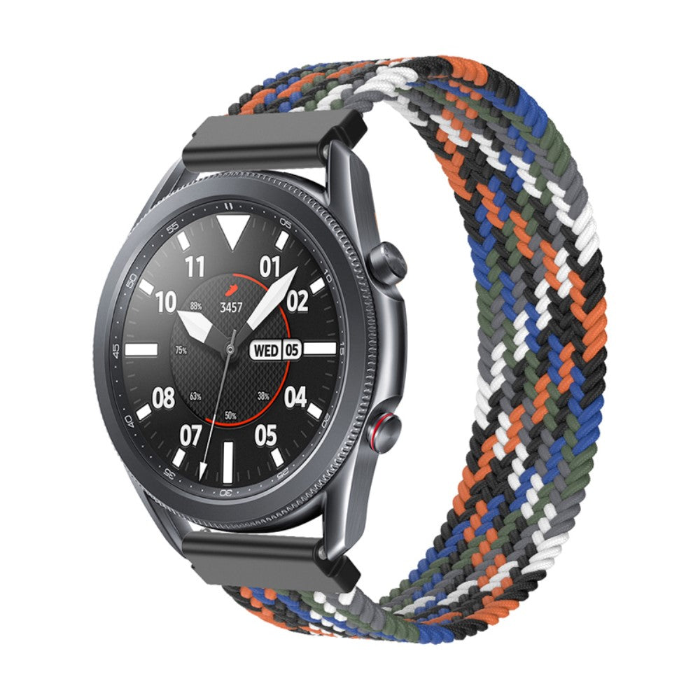 Fed Samsung Galaxy Watch 3 (45mm) Nylon Rem - Størrelse: M - Flerfarvet#serie_17