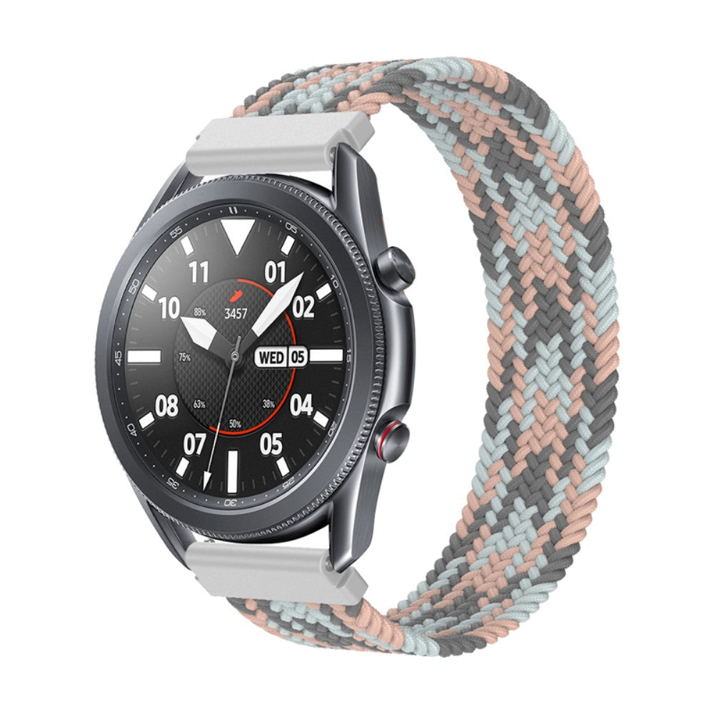 Fed Samsung Galaxy Watch 3 (45mm) Nylon Rem - Størrelse: M - Flerfarvet#serie_21