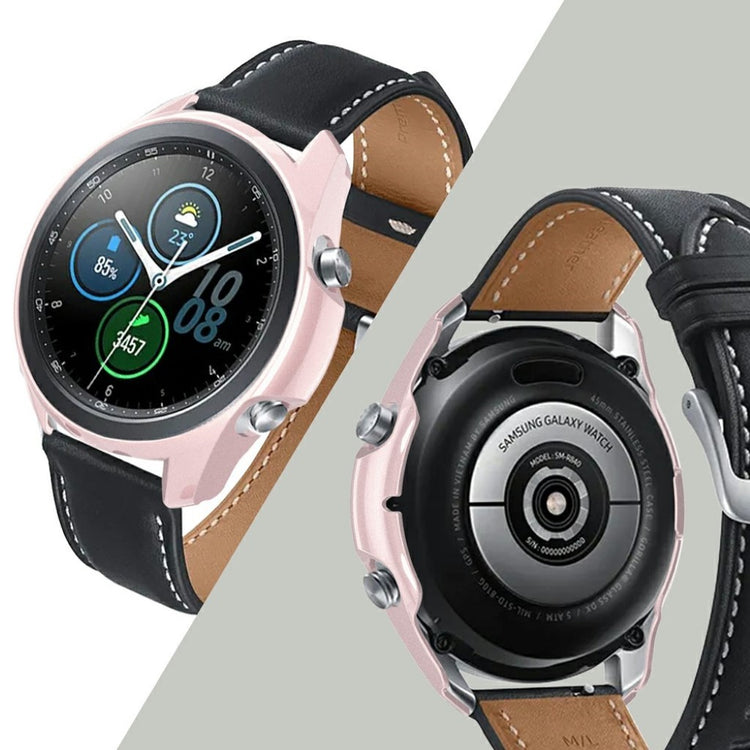 Samsung Galaxy Watch 3 (41mm) Holdbar Silikone Bumper  - Pink#serie_4