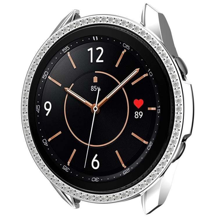 Samsung Galaxy Watch 3 (41mm)  Plastik og Rhinsten Bumper  - Sølv#serie_10