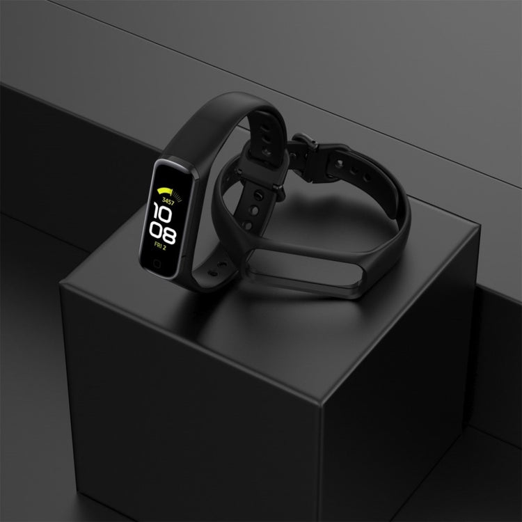 Helt vildt hårdfør Samsung Galaxy Fit 2 Silikone Rem - Sort#serie_1