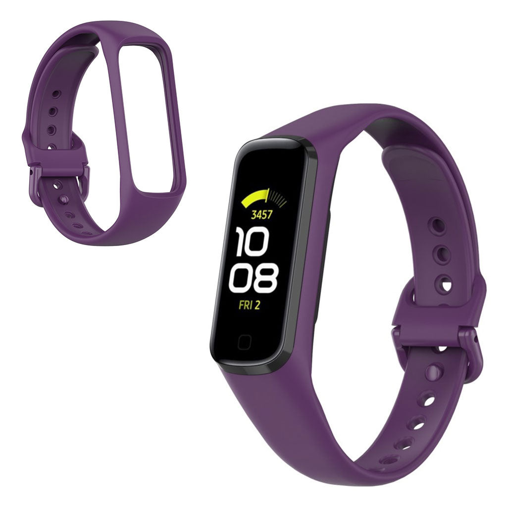 Helt vildt hårdfør Samsung Galaxy Fit 2 Silikone Rem - Lilla#serie_10