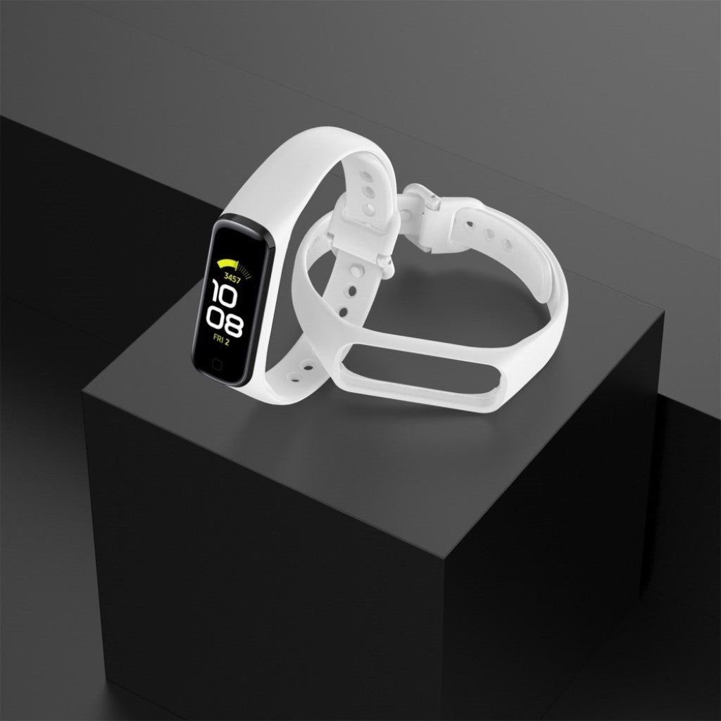 Helt vildt hårdfør Samsung Galaxy Fit 2 Silikone Rem - Hvid#serie_2