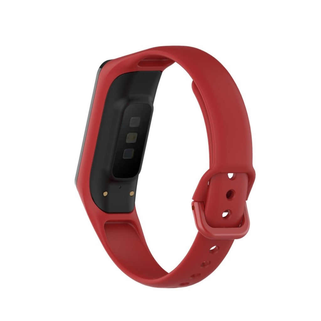 Helt vildt hårdfør Samsung Galaxy Fit 2 Silikone Rem - Rød#serie_4