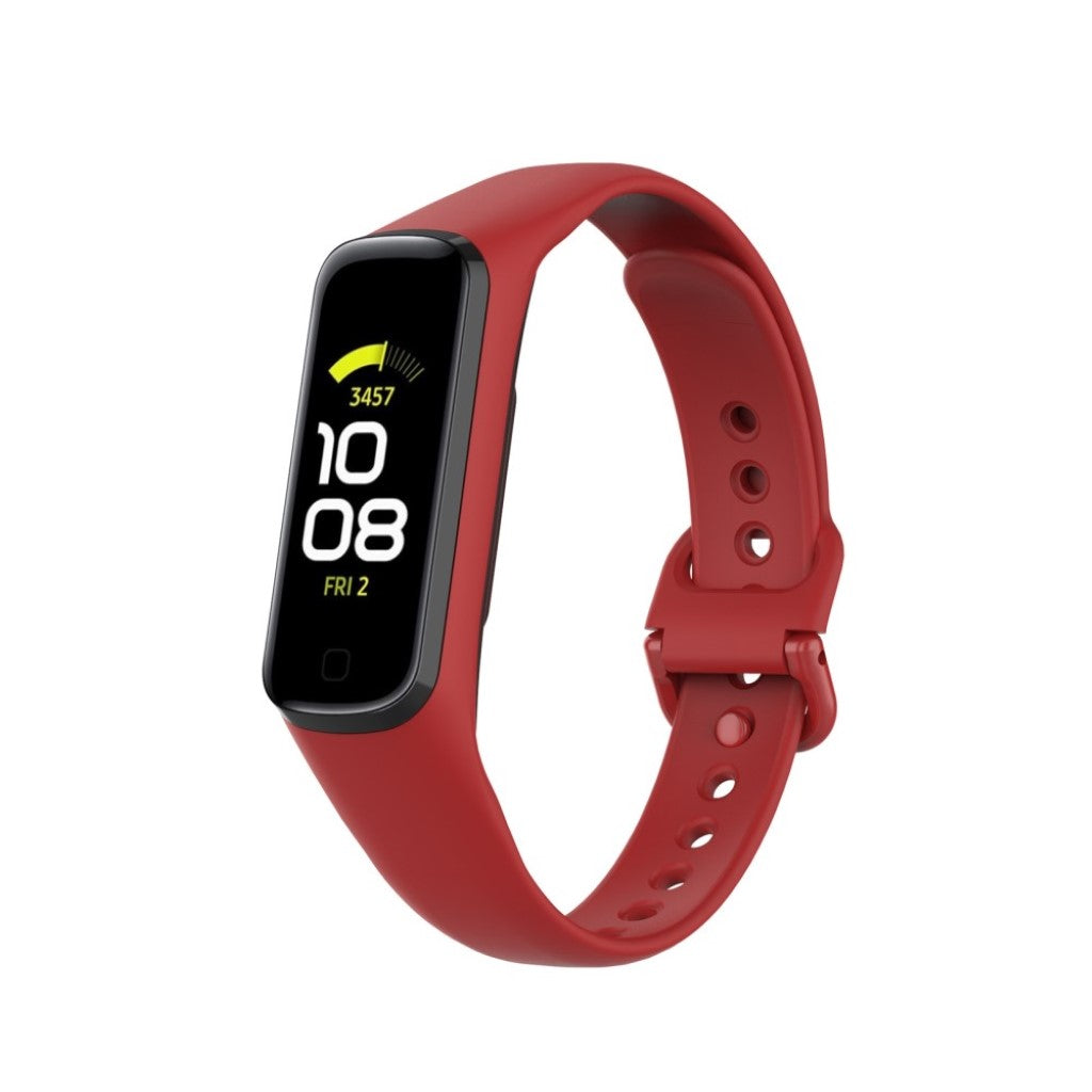 Helt vildt hårdfør Samsung Galaxy Fit 2 Silikone Rem - Rød#serie_4