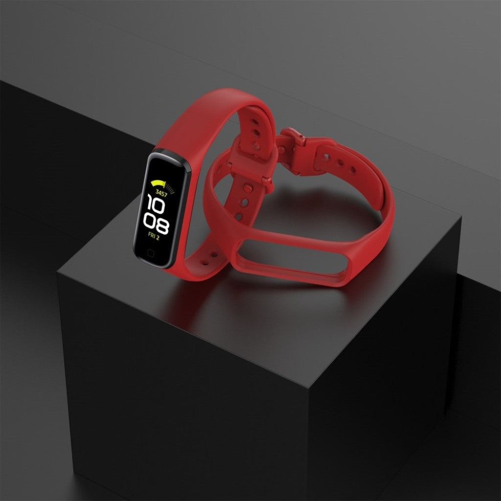 Helt vildt hårdfør Samsung Galaxy Fit 2 Silikone Rem - Rød#serie_4