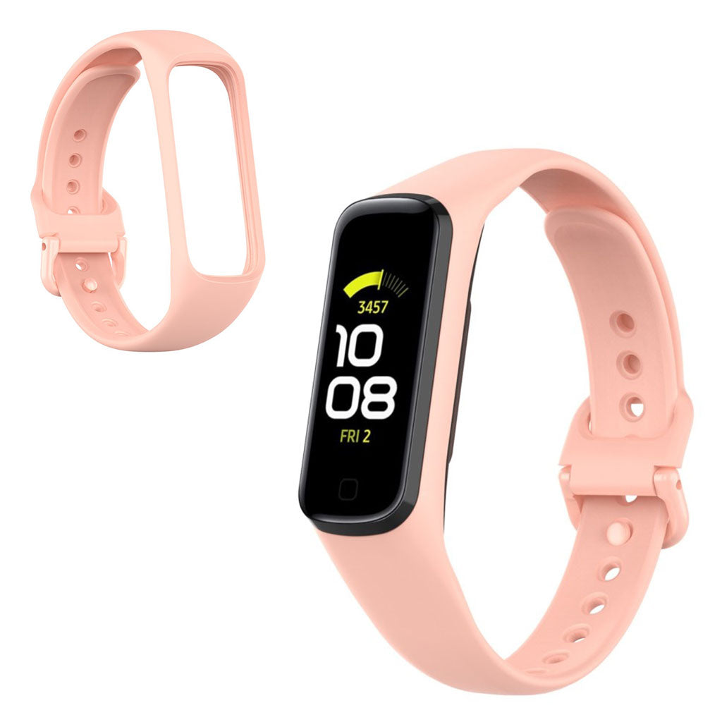 Helt vildt hårdfør Samsung Galaxy Fit 2 Silikone Rem - Pink#serie_5