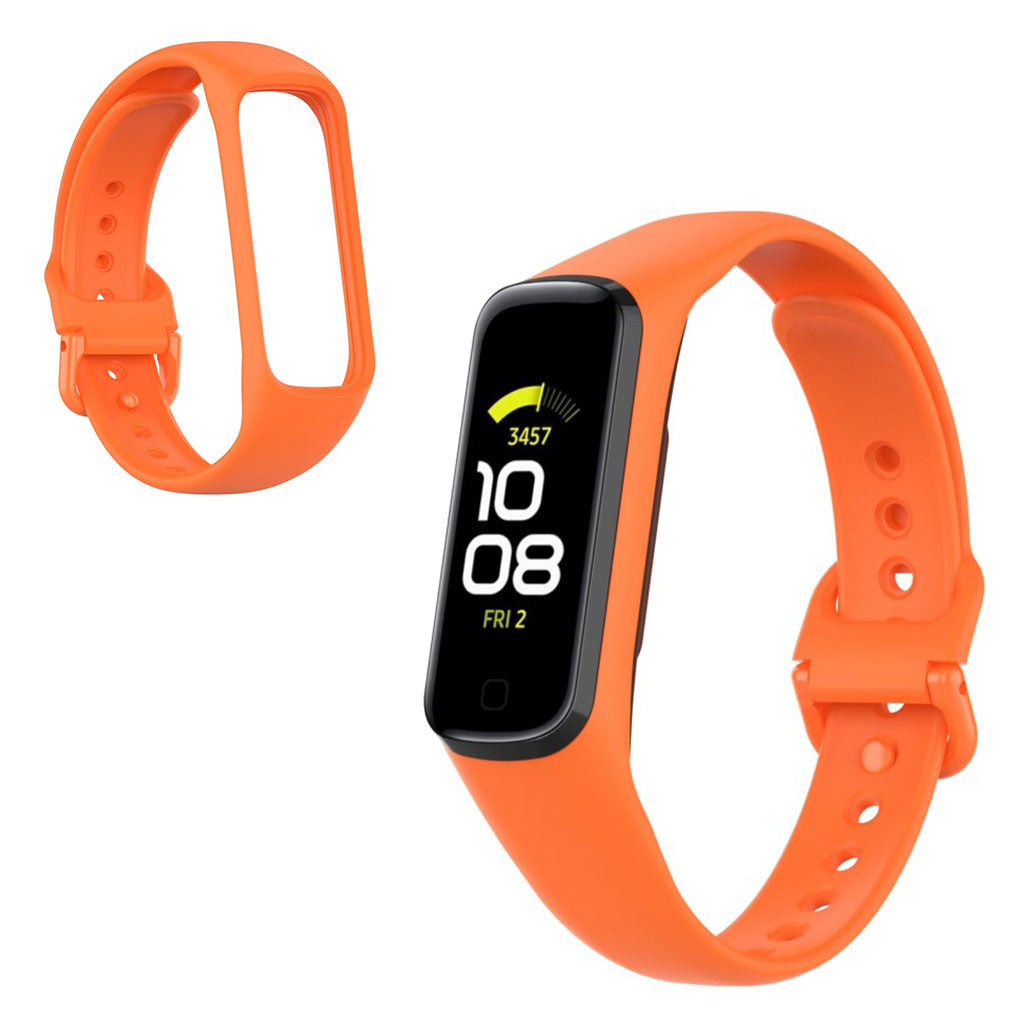 Helt vildt hårdfør Samsung Galaxy Fit 2 Silikone Rem - Orange#serie_6