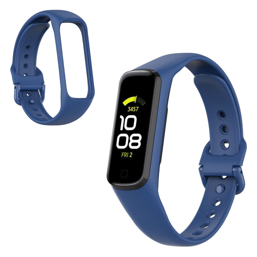 Helt vildt hårdfør Samsung Galaxy Fit 2 Silikone Rem - Blå#serie_8