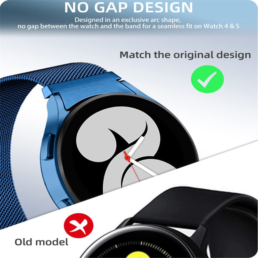 Samsung Galaxy Watch 5 (40mm) Metal Rem med Cover - Blå#serie_3