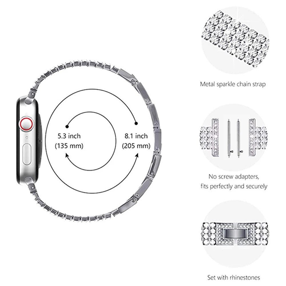 Helt vildt fed Universal Samsung Metal og Rhinsten Rem - Sølv#serie_1