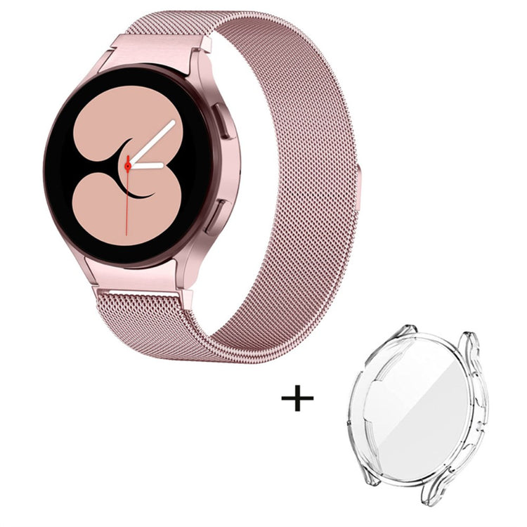 Samsung Galaxy Watch 5 (44mm) Metal Rem med Cover - Pink#serie_4