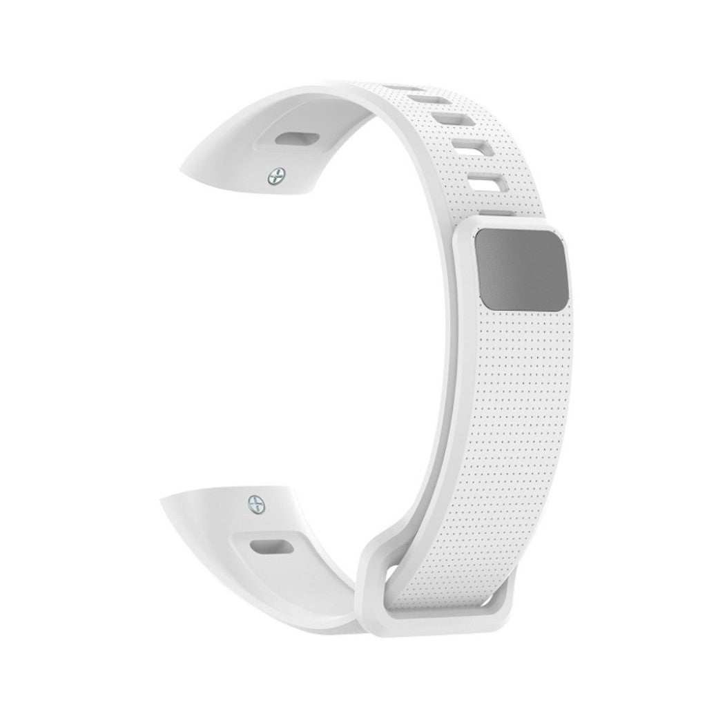 Slidstærk Huawei Band 2 Pro / Huawei Band 2 Silikone Rem - Hvid#serie_2