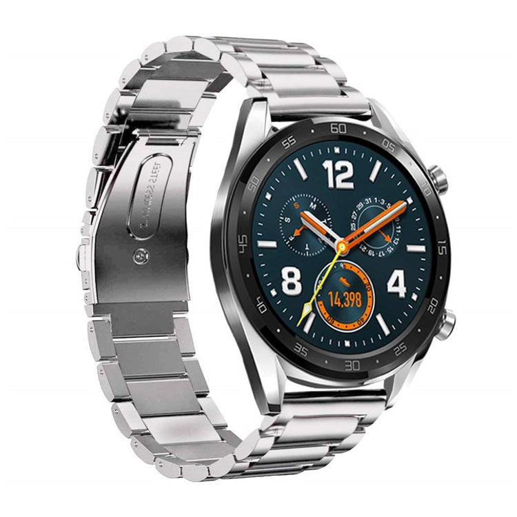 Super holdbart Huawei Watch GT Metal Rem - Sølv#serie_2