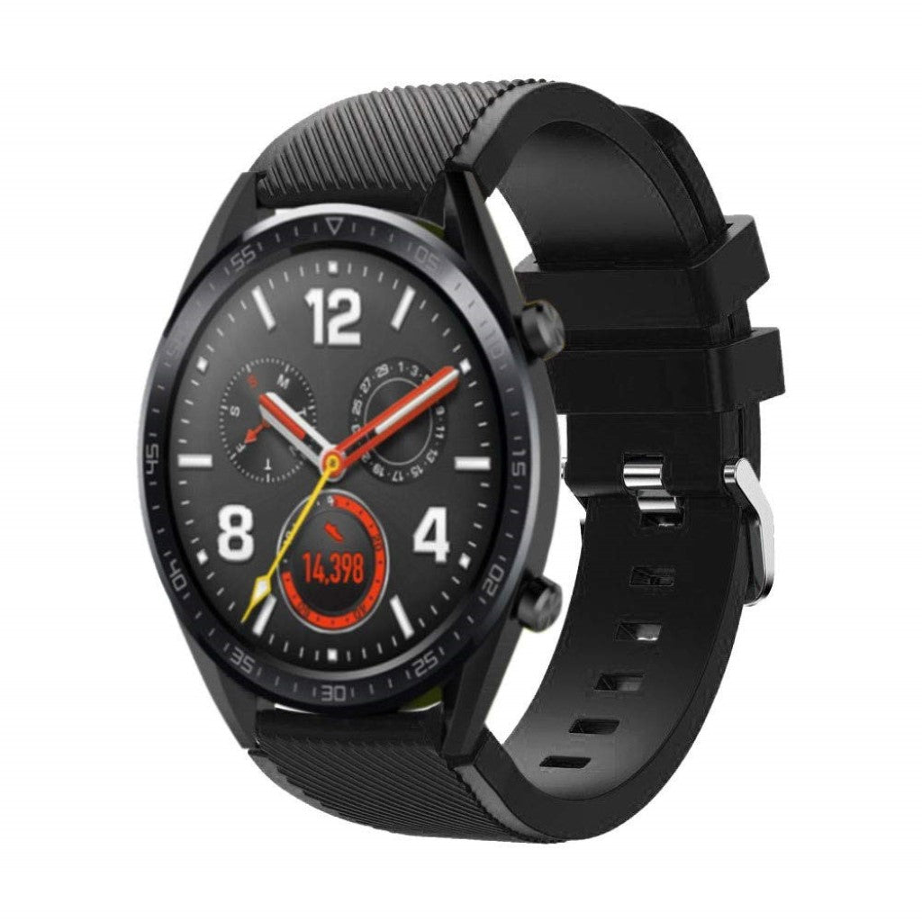 Vildt nydelig Huawei Watch GT Silikone Rem - Sort#serie_1