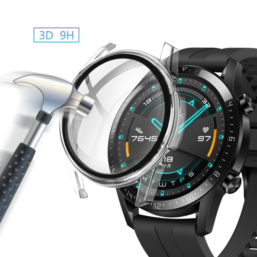 Super Fint Huawei Watch GT 2 46mm Plastik Cover - Gennemsigtig#serie_9