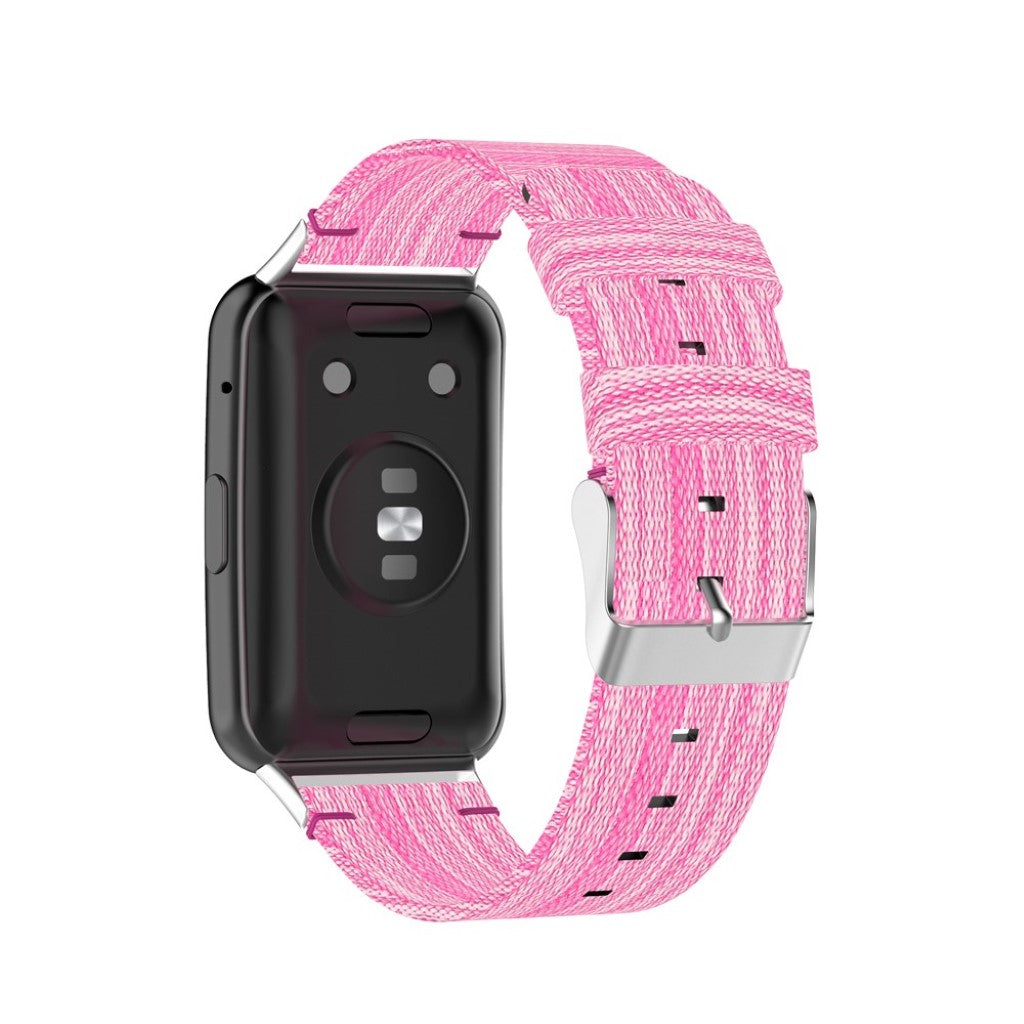 Klassisk Huawei Watch Fit Nylon Rem - Pink#serie_2