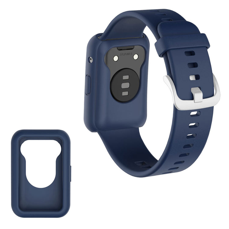 Flot Huawei Watch Fit Silikone Cover - Blå#serie_9