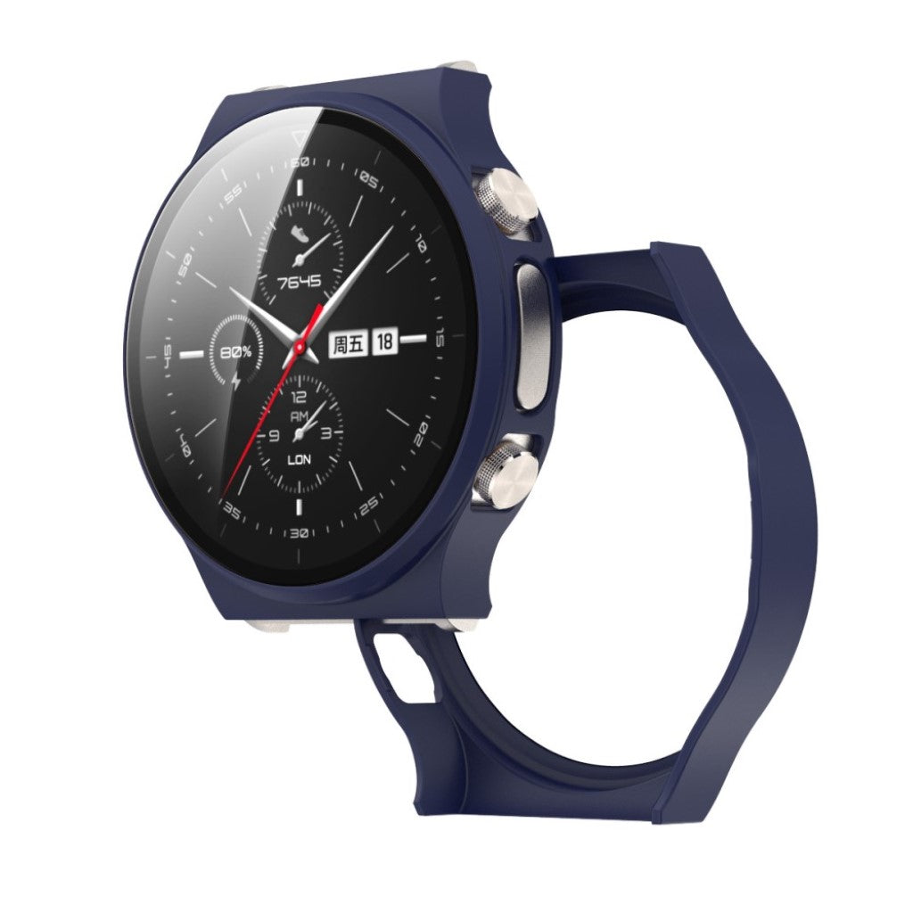 Godt Huawei Watch GT 2 Pro Plastik og Glas Cover - Blå#serie_7