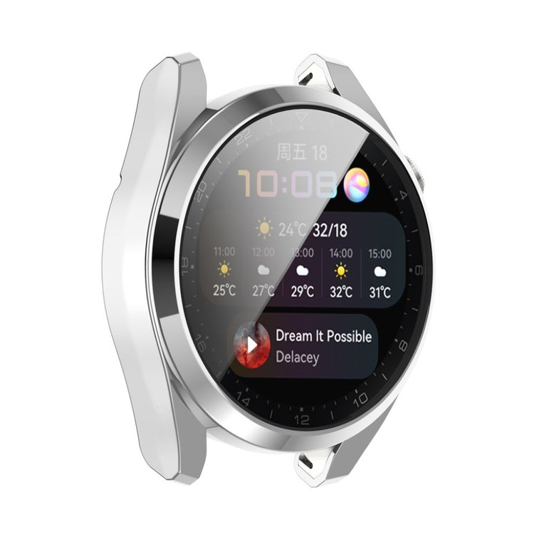 Super Fint Huawei Watch 3 Pro Silikone Cover - Sølv#serie_3