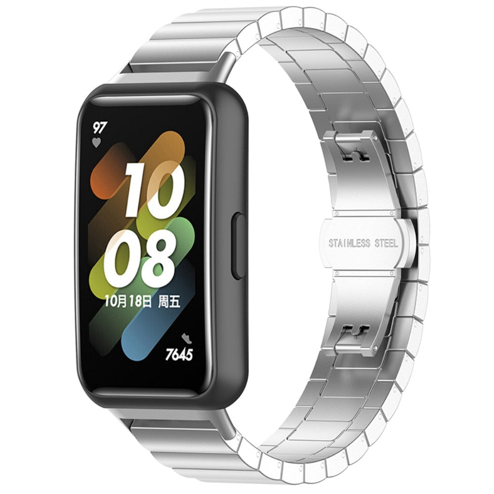 Vildt fed Huawei Band 7 Metal Rem - Sølv#serie_9