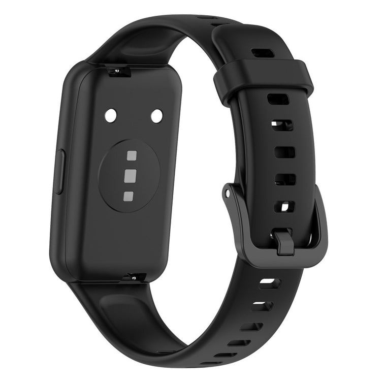 Vildt nydelig Huawei Band 7 Silikone Rem - Sort#serie_2