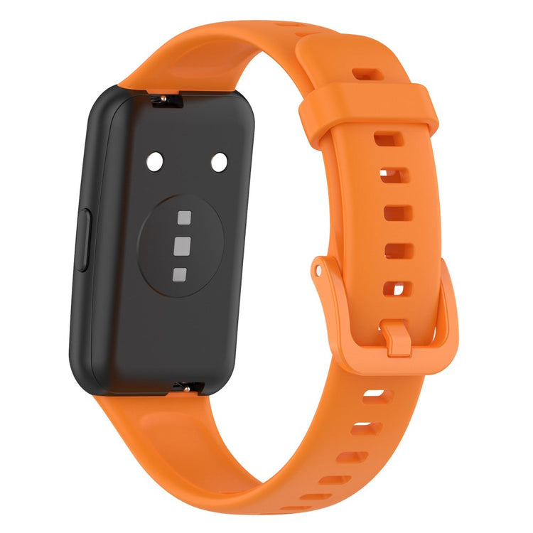 Vildt nydelig Huawei Band 7 Silikone Rem - Orange#serie_8