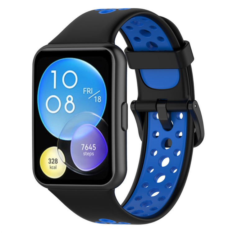 Rigtigt nydelig Huawei Watch Fit 2 Silikone Urrem - Blå#serie_6