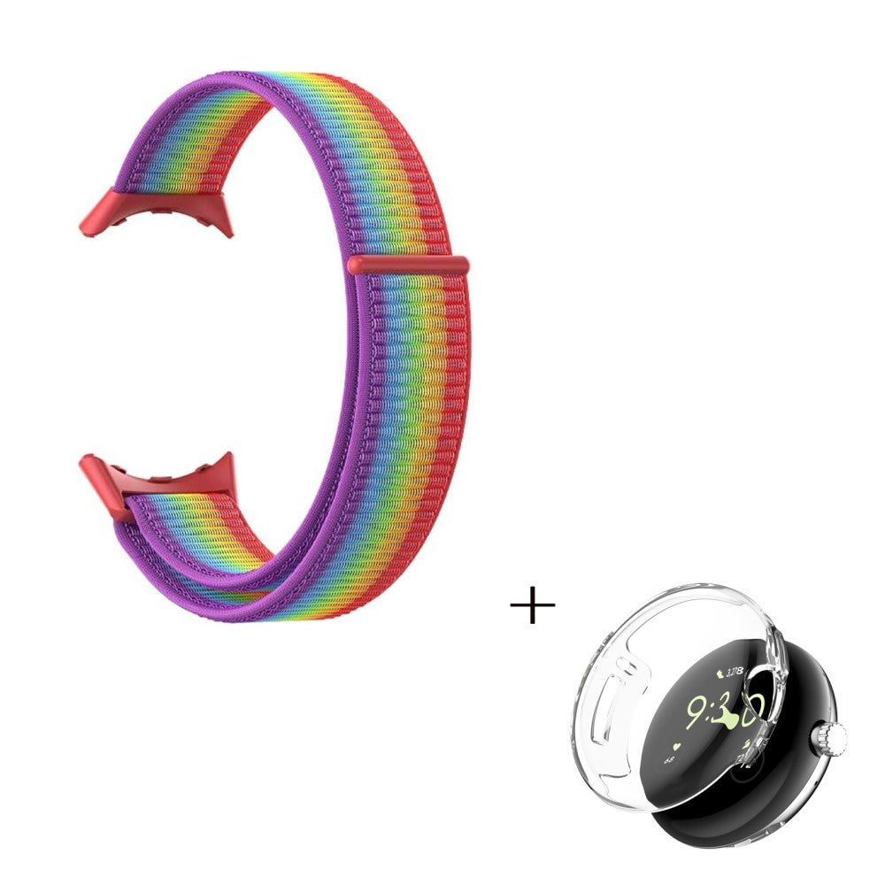Super elegant Google Pixel Watch Plastik og Nylon Rem - Flerfarvet#serie_2