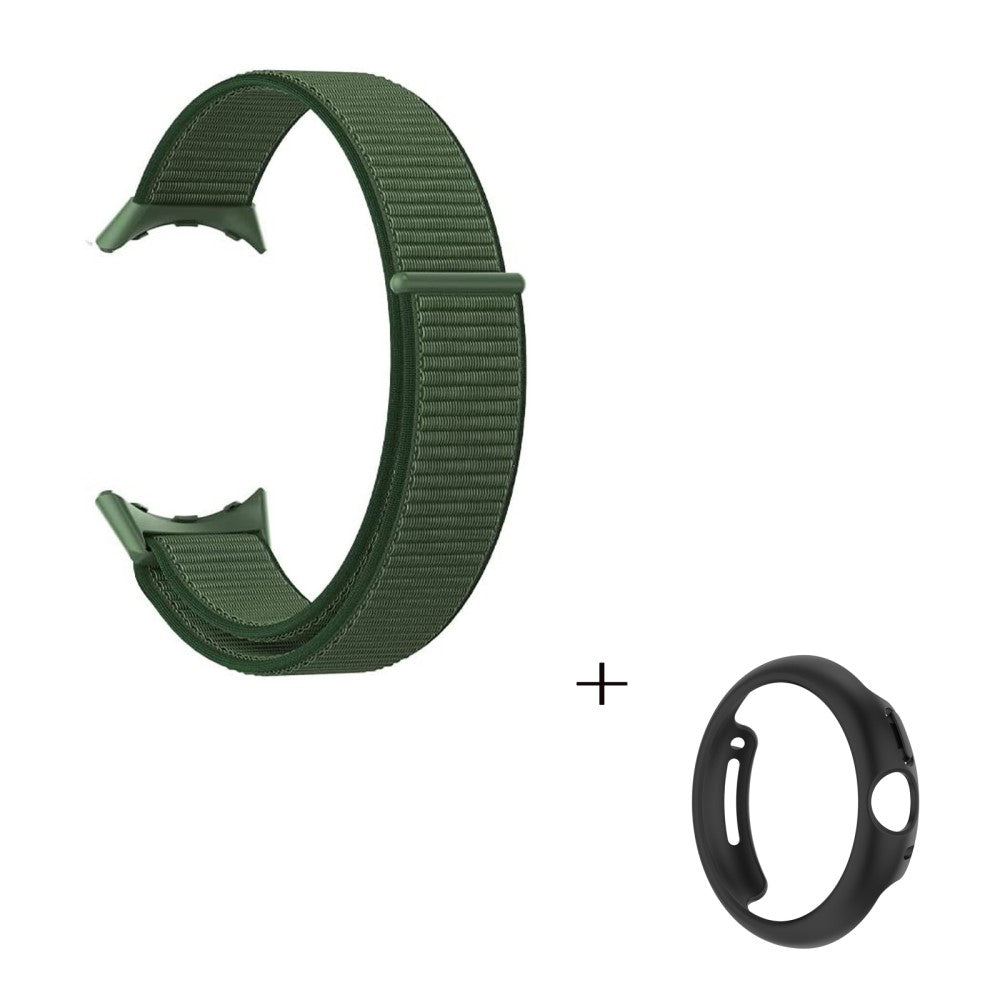 Smuk Google Pixel Watch Plastik og Nylon Rem - Grøn#serie_6