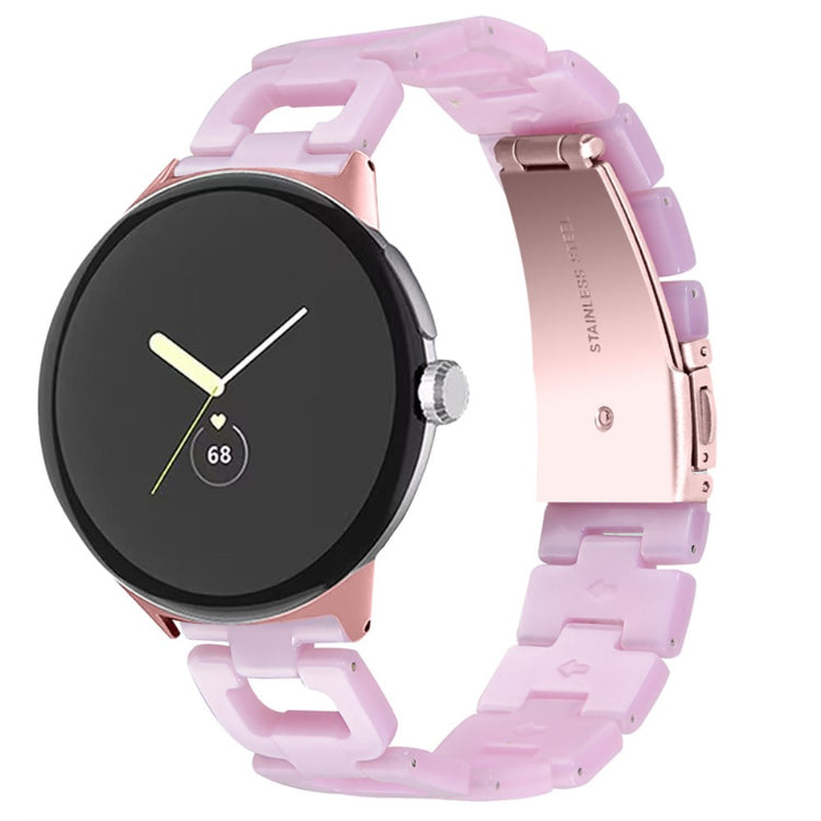 Super fint Google Pixel Watch Plastik Rem - Pink#serie_4