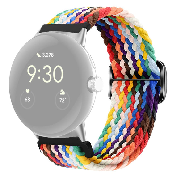 Mega smuk Google Pixel Watch Nylon Rem - Flerfarvet#serie_1