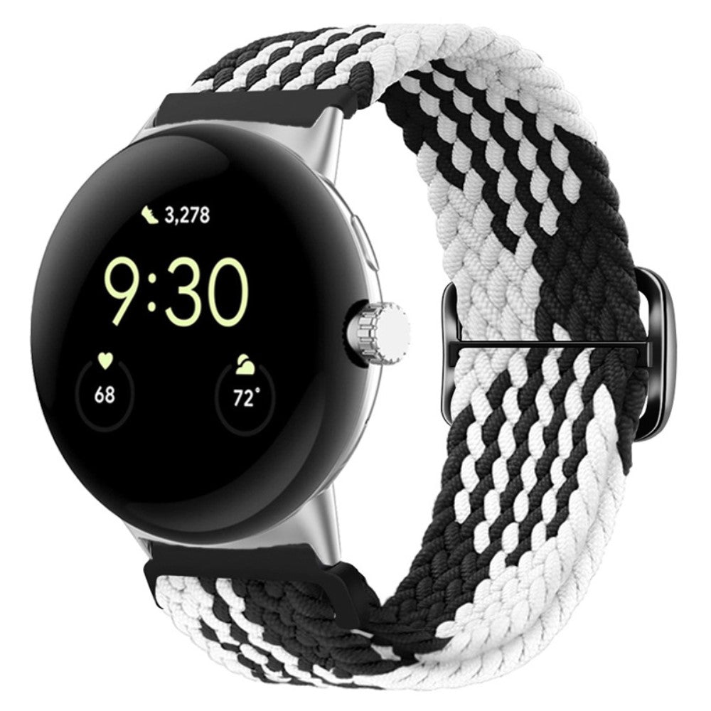 Mega smuk Google Pixel Watch Nylon Rem - Sort#serie_12