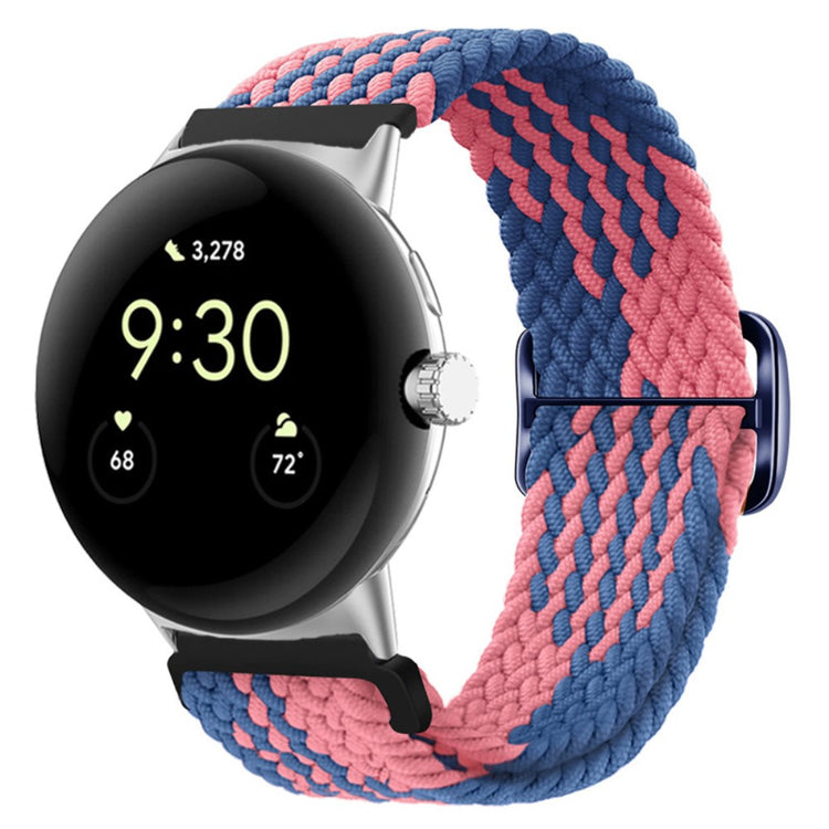 Mega smuk Google Pixel Watch Nylon Rem - Blå#serie_13