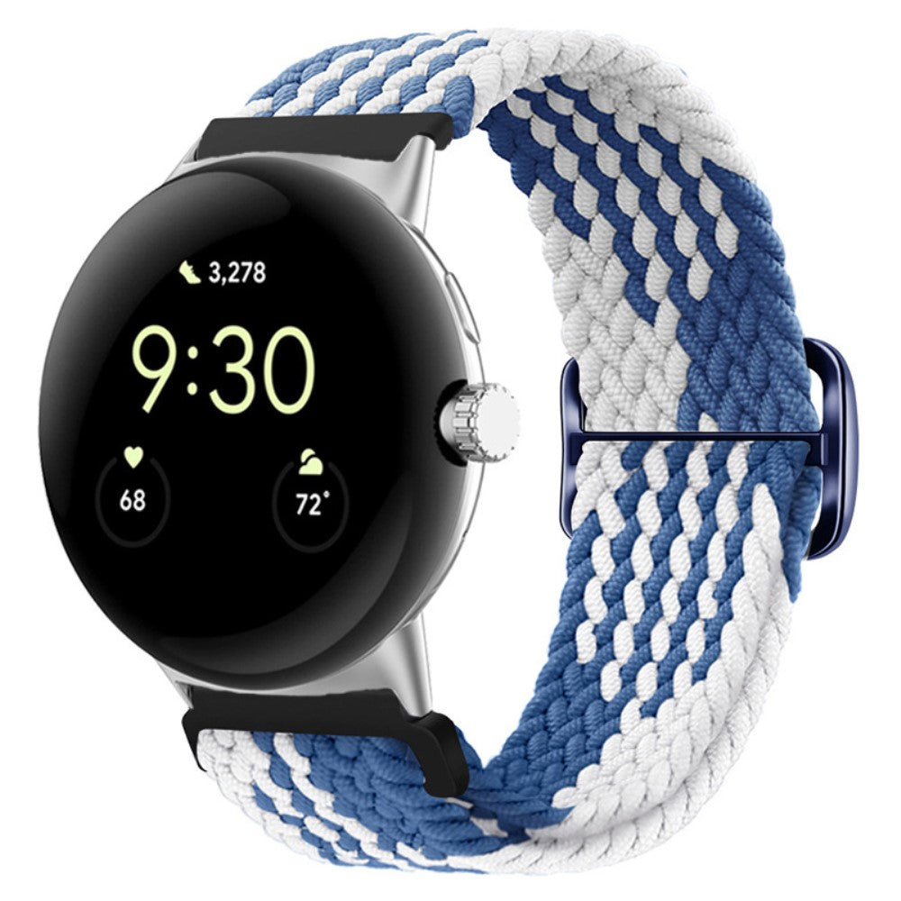 Mega smuk Google Pixel Watch Nylon Rem - Blå#serie_14