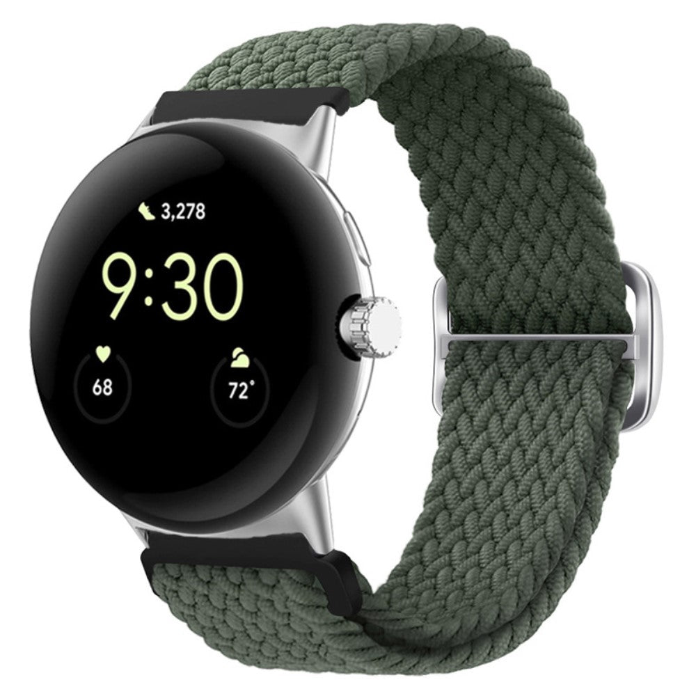 Mega smuk Google Pixel Watch Nylon Rem - Grøn#serie_19