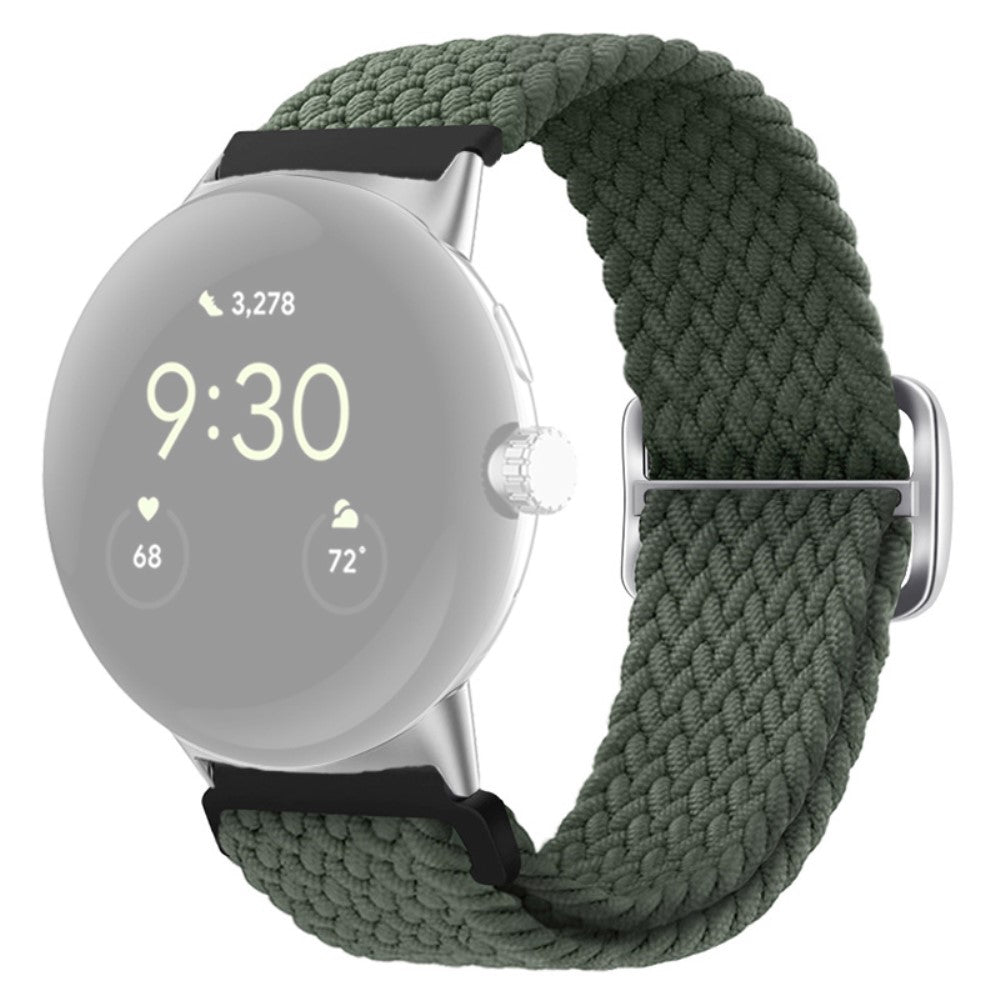 Mega smuk Google Pixel Watch Nylon Rem - Grøn#serie_19