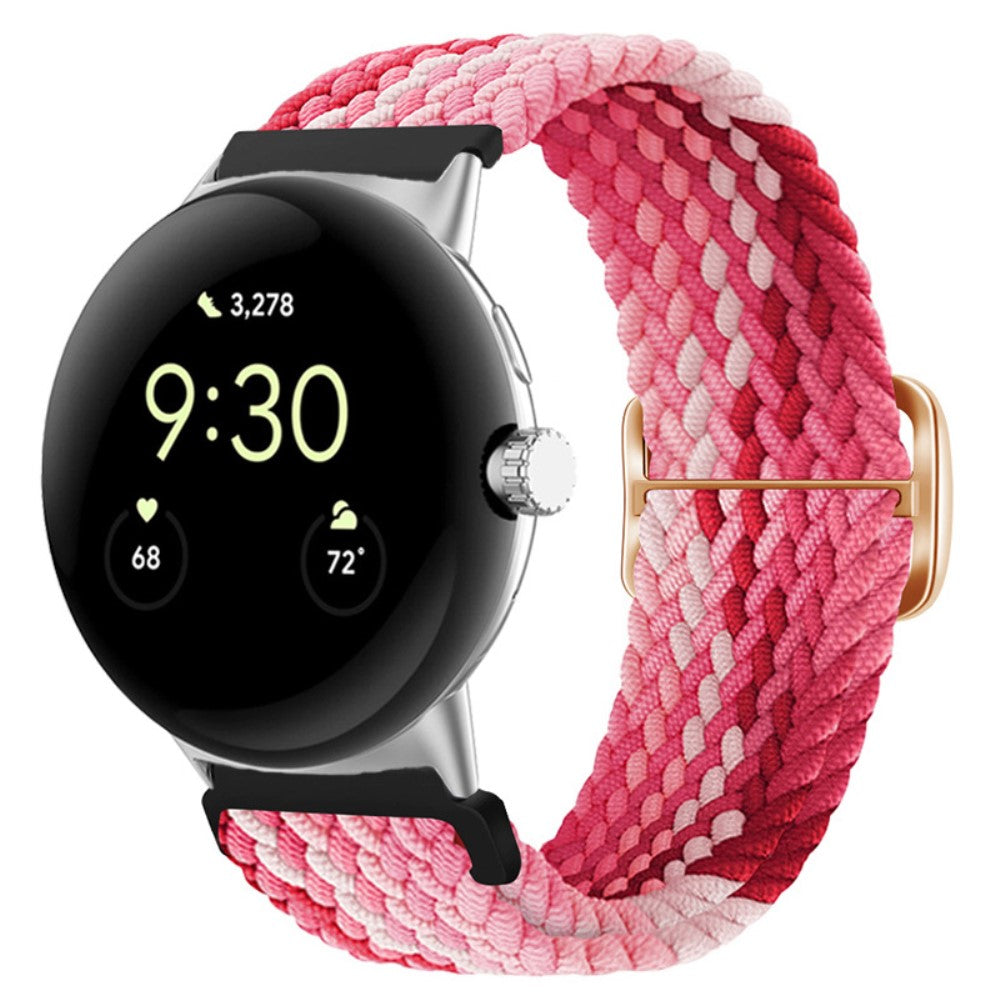 Mega smuk Google Pixel Watch Nylon Rem - Rød#serie_2