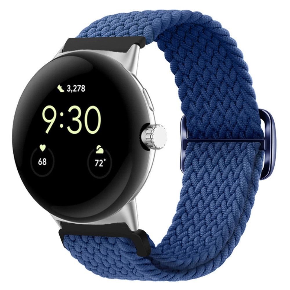 Mega smuk Google Pixel Watch Nylon Rem - Blå#serie_20